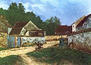 Alfred Sisley Dorfstrasse in Marlotte oil painting picture wholesale